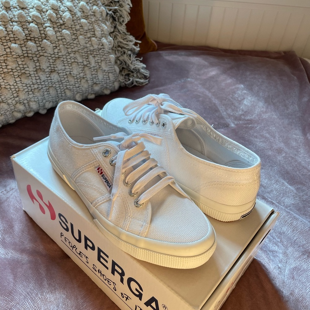 Superga white sneakers NEW